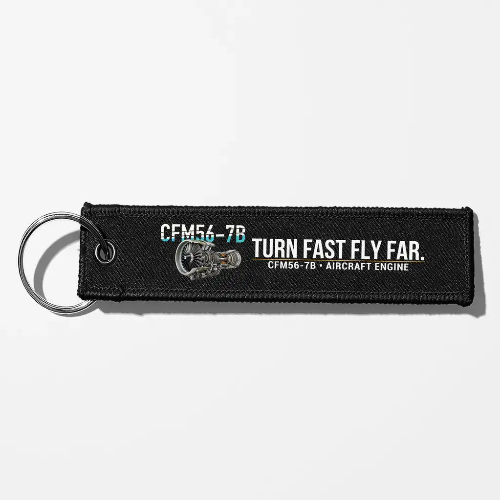 CFM CFM56-7B Engine Aviator Key Chains - Black