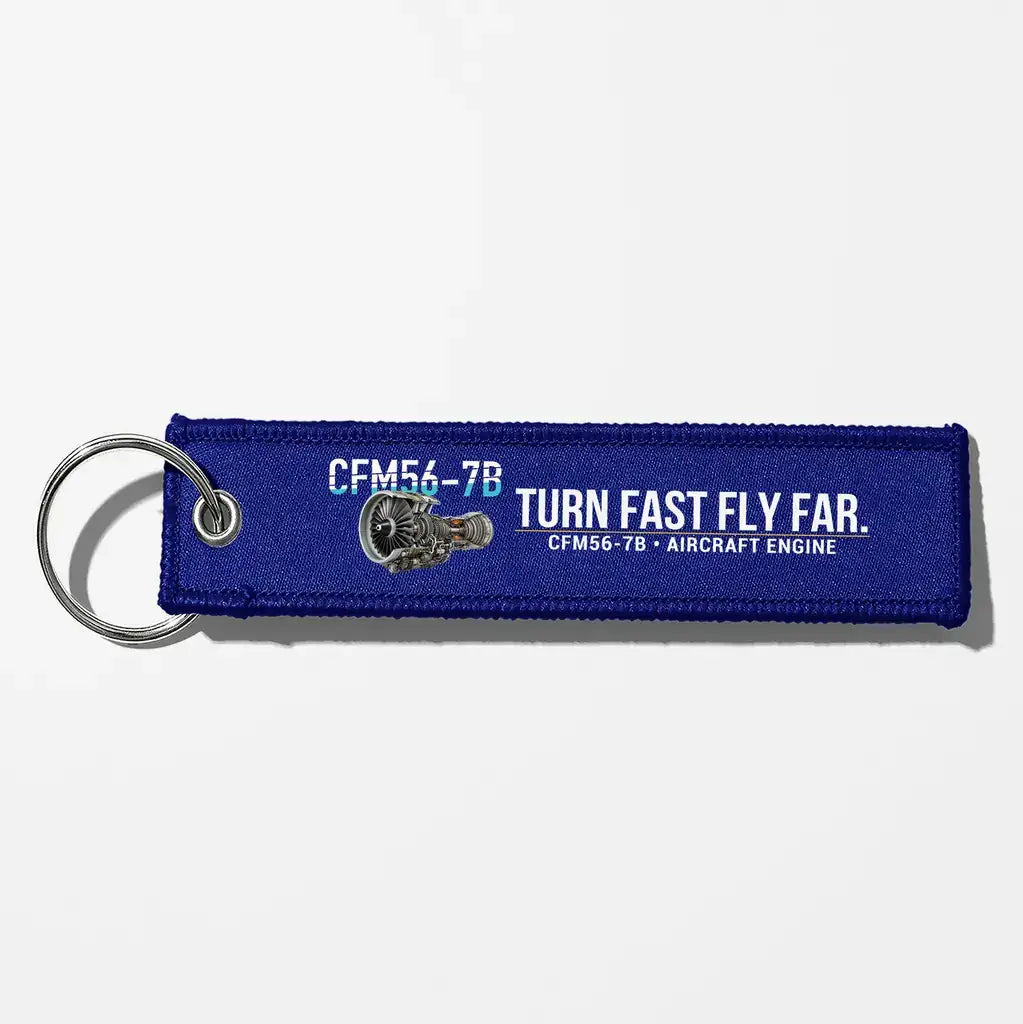 CFM CFM56-7B Engine Aviator Key Chains - Blue