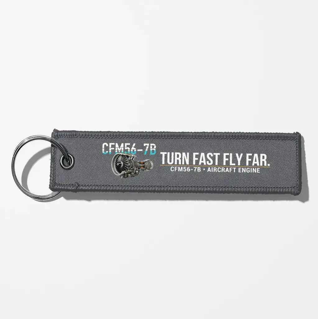 CFM CFM56-7B Engine Aviator Key Chains - Gray