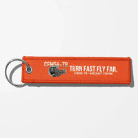 Thumbnail for CFM CFM56-7B Engine Aviator Key Chains - Orange