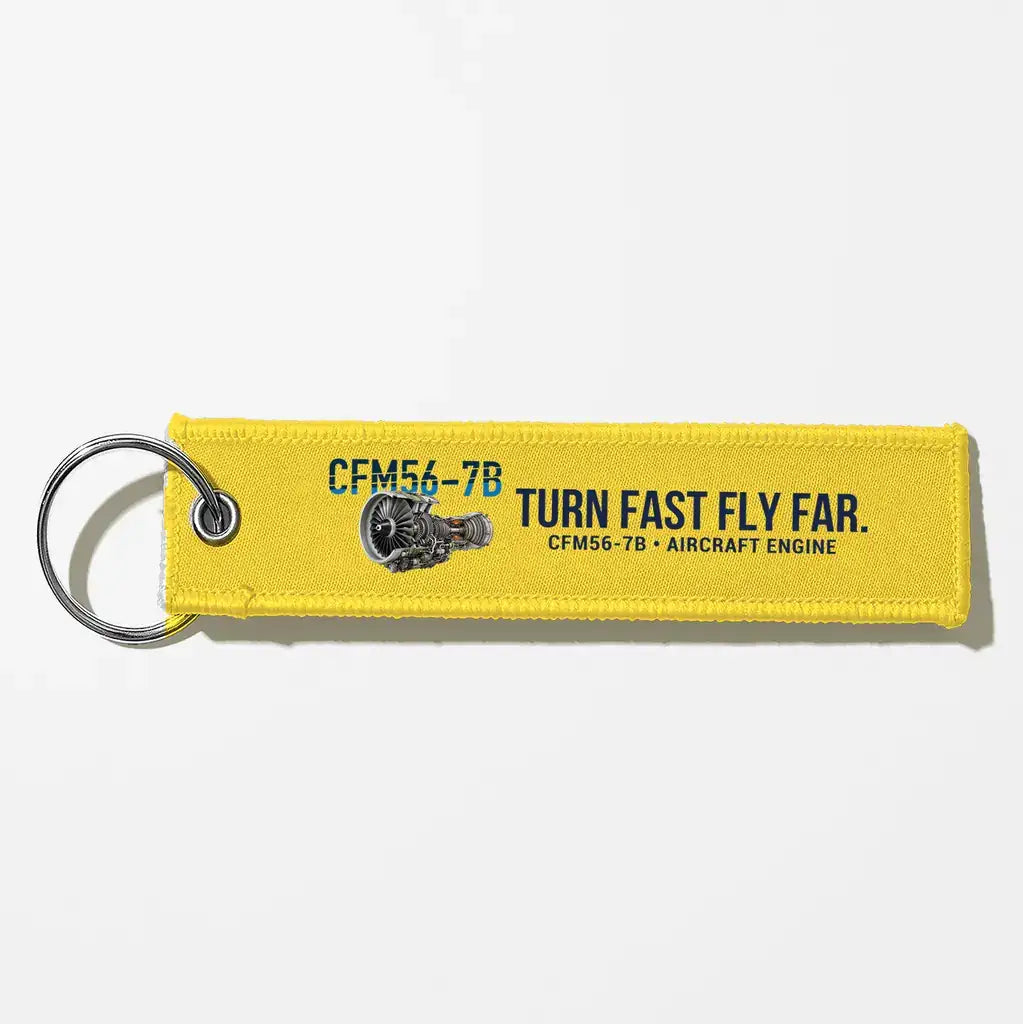 CFM CFM56-7B Engine Aviator Key Chains - Yellow