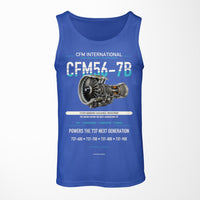 Thumbnail for CFM56-7B design on blue tank top