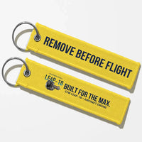 Thumbnail for CFM LEAP-1B Engine Aviator Key Chains - Yellow - Remove Before Flight
