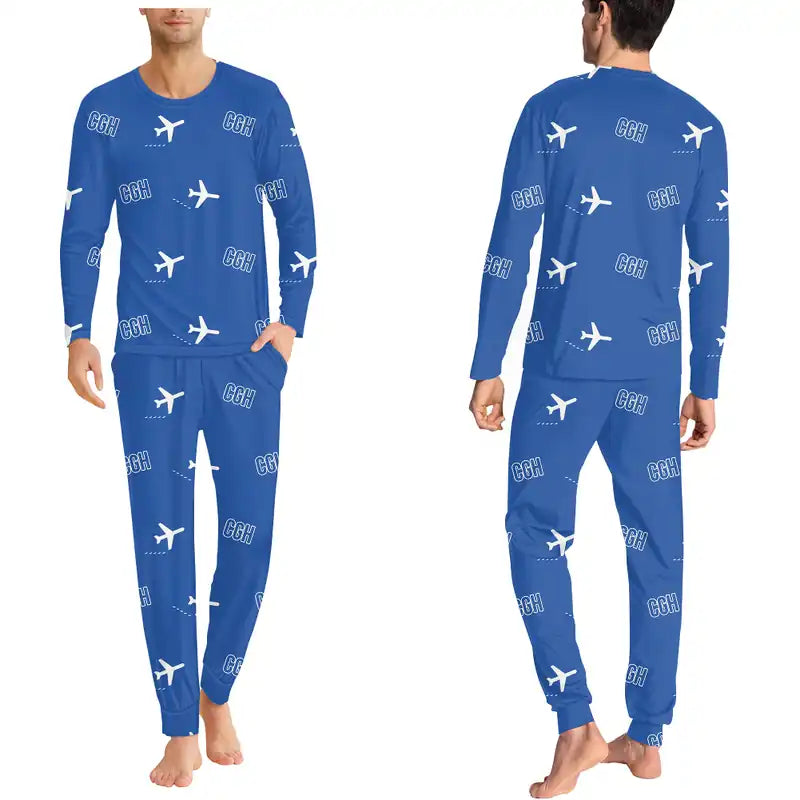 São Paulo Congonhas Airport (CGH) Pajamas - Men Pajamas - Blue