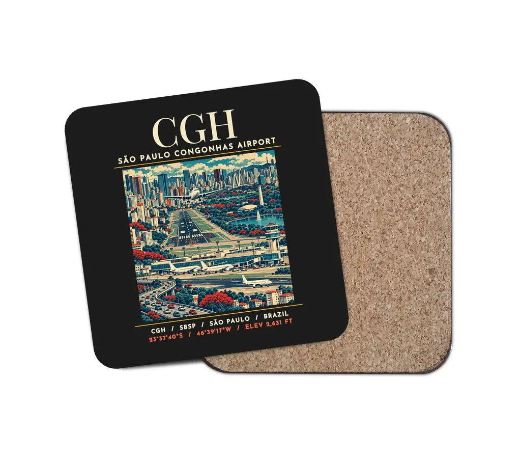 CGH - Poster - Coaster - Black