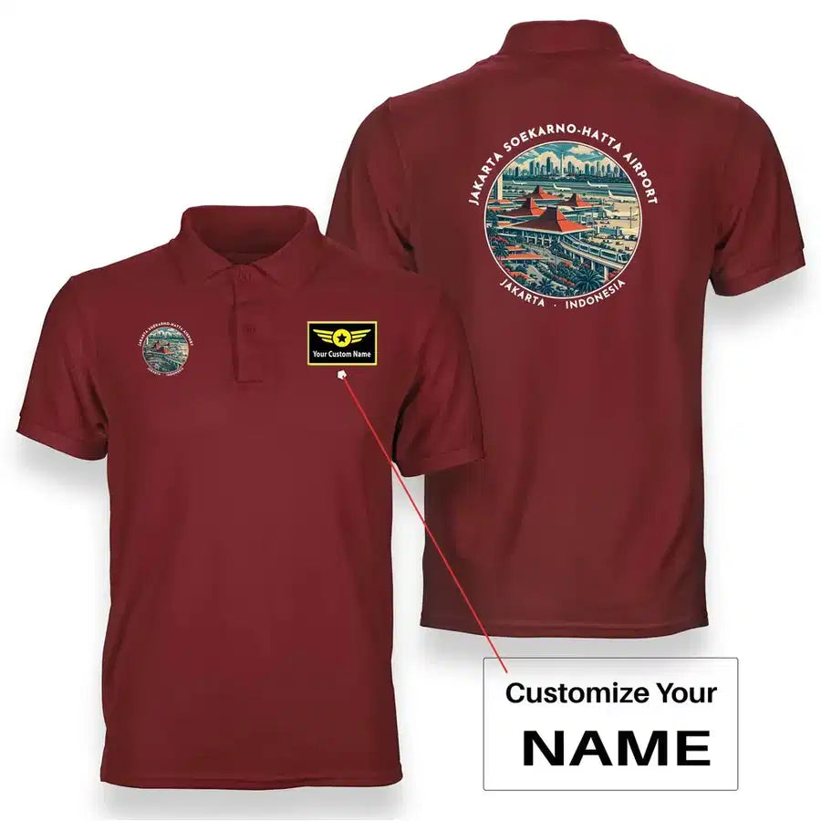 CGK - Badge - Double-Side Polo - Red + Name