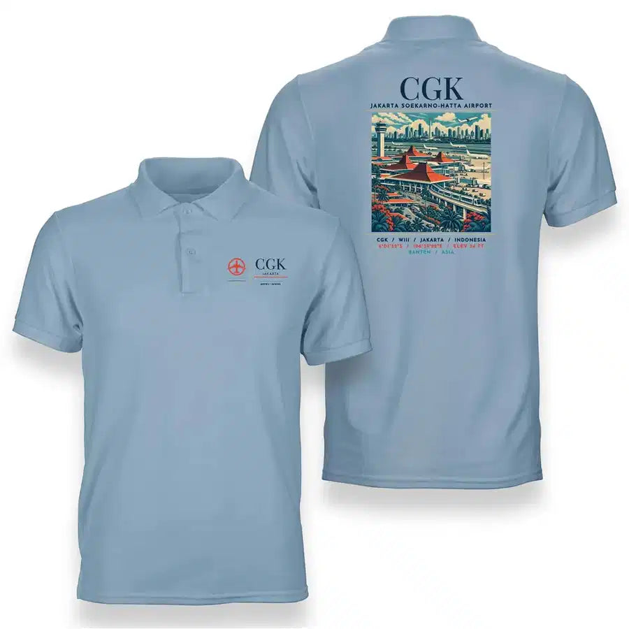 CGK - Poster - Double-Side Polo - Light Blue