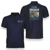 Thumbnail for CGK - Poster - Double-Side Polo - Navy Blue