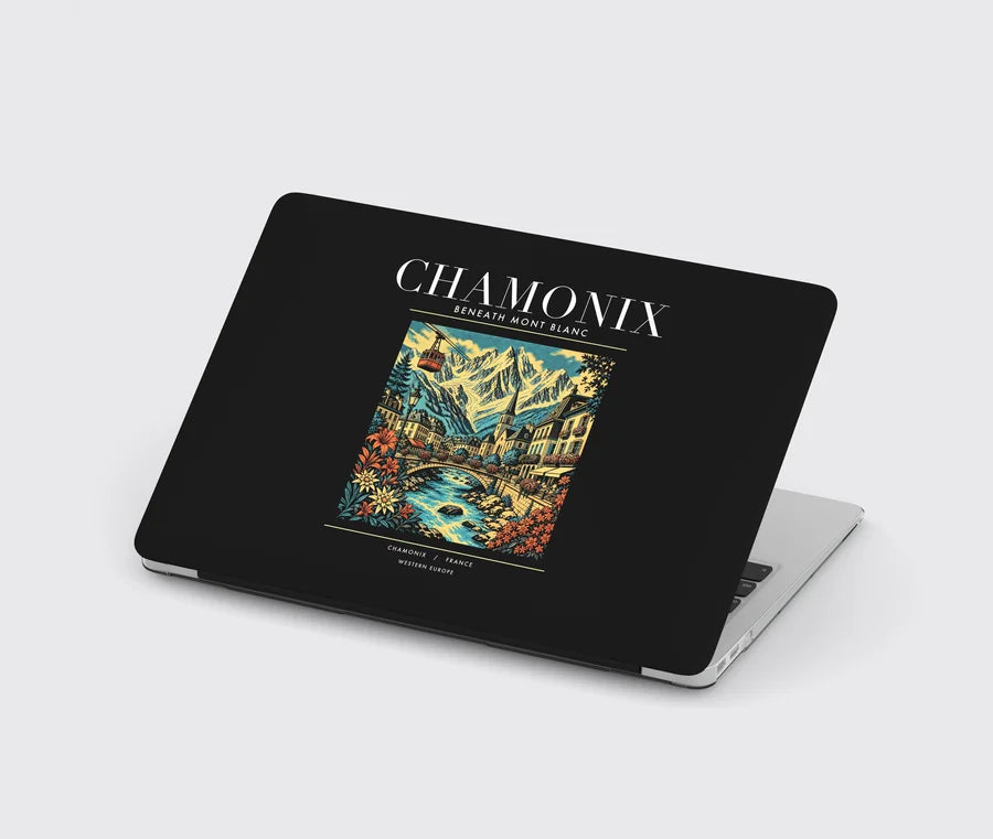 CHAMONIX - Poster - MacBook Case - Black