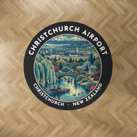 Thumbnail for Christchurch Airport (CHC) Carpets - Carpet Round - Badge - Black V2