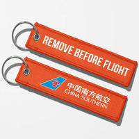 Thumbnail for CHINA SOUTHERN Airlines Crew & Staff Tag Key Chains - Orange - Remove Before Flight