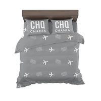 Thumbnail for Chania International Airport (CHQ) Bedding Sets & Blankets - Bedding Set - Pattern - Gray