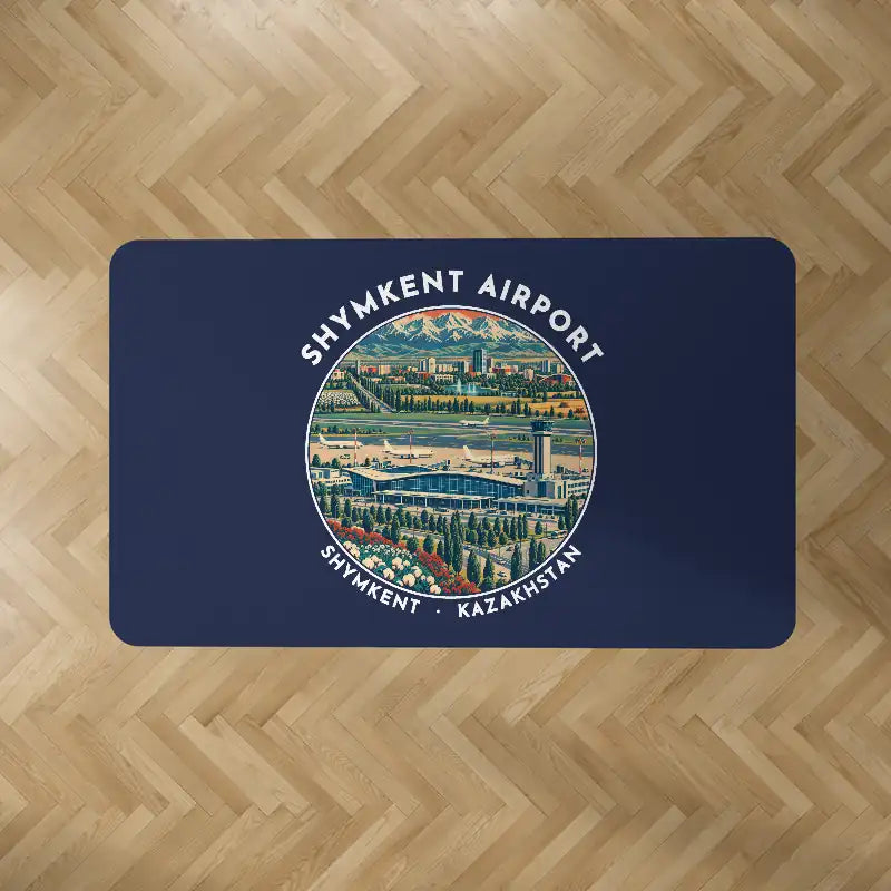 Shymkent International Airport (CIT) Carpets - Carpet Rectangle - Badge - Dark Blue V2