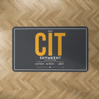 Thumbnail for Shymkent International Airport (CIT) Carpets - Carpet Rectangle - ID Tag - Dark Gray V2