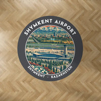 Thumbnail for Shymkent International Airport (CIT) Carpets - Carpet Round - Badge - Dark Gray V2