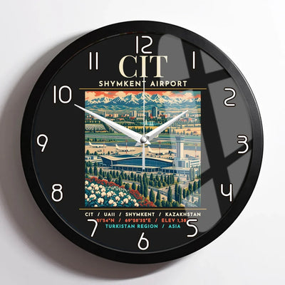 CIT - Poster - Wall Clock Framed - Black