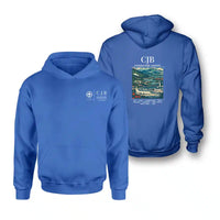 Thumbnail for CJB - Poster - Double-Side Hoodie - Blue