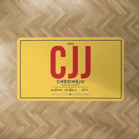 Thumbnail for Cheongju International Airport (CJJ) Carpets - Carpet Rectangle - ID Tag - Yellow V2