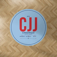 Thumbnail for Cheongju International Airport (CJJ) Carpets - Carpet Round - ID Tag - Light Blue V2