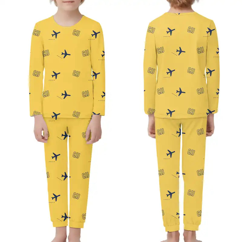 Cheongju International Airport (CJJ) Pajamas - Children Pajamas - Yellow