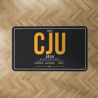 Thumbnail for Jeju International Airport (CJU) Carpets - Carpet Rectangle - ID Tag - Black V2