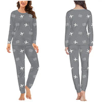 Thumbnail for Jeju International Airport (CJU) Pajamas - Women Pajamas - Gray