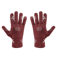 Thumbnail for Chongqing Jiangbei International Airport (CKG) Gloves - Gloves - Full - Pattern - Dark Red