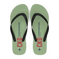 Thumbnail for Chongqing Jiangbei International Airport (CKG) Slippers & Flip Flops - Slippers - Flip Flops - Code - Light Green