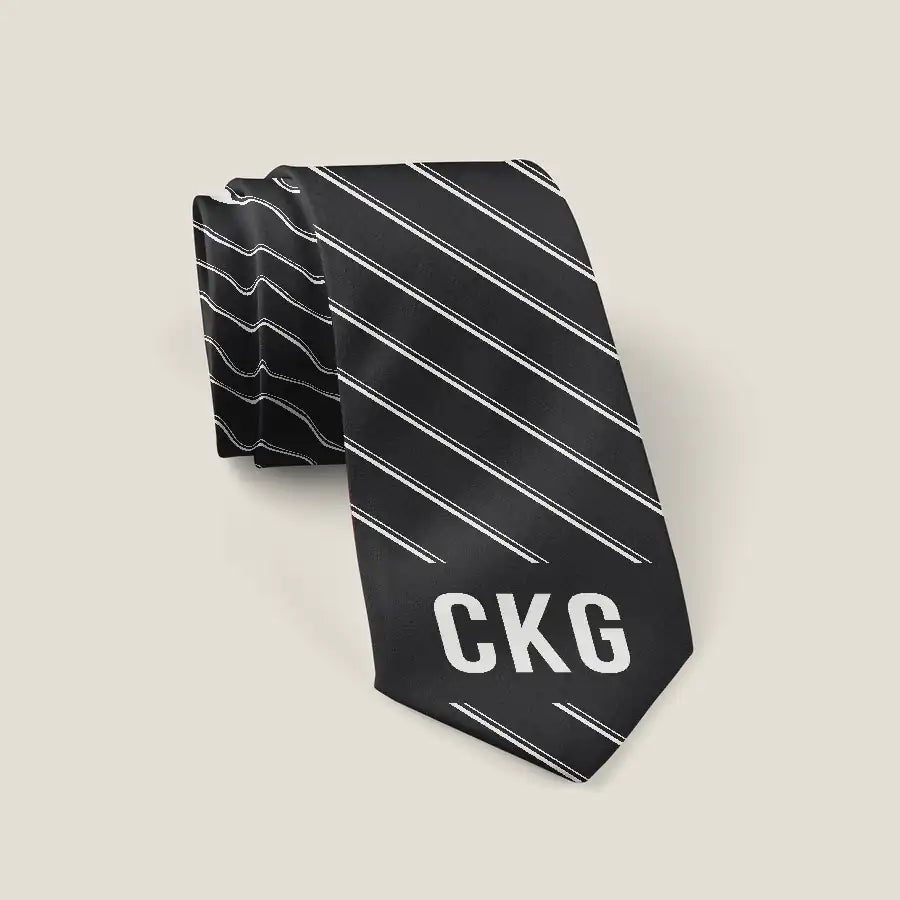 Chongqing Jiangbei International Airport (CKG) Ties - Tie - Stripe - Black