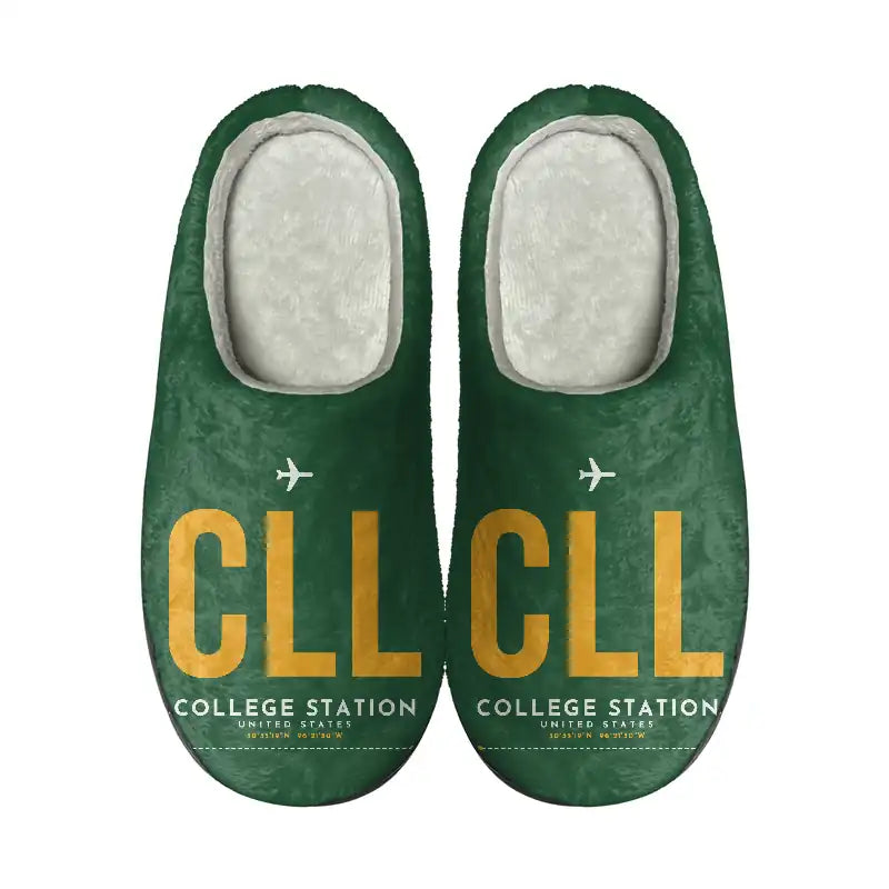 Easterwood Airport (CLL) Slippers & Flip Flops - Slippers - Cotton - Code - Same - Green