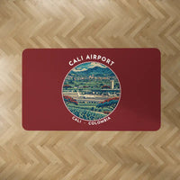 Thumbnail for Alfonso Bonilla Aragon International Airport (CLO) Carpets - Carpet Rectangle - Badge - Dark Red V2