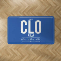 Thumbnail for Alfonso Bonilla Aragon International Airport (CLO) Carpets - Carpet Rectangle - ID Tag - Blue