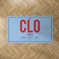 Thumbnail for Alfonso Bonilla Aragon International Airport (CLO) Carpets - Carpet Rectangle - ID Tag - Light Blue