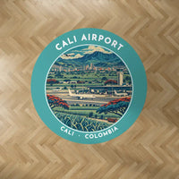 Thumbnail for Alfonso Bonilla Aragon International Airport (CLO) Carpets - Carpet Round - Badge - Turquoise V2