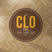 Thumbnail for Alfonso Bonilla Aragon International Airport (CLO) Carpets - Carpet Round - ID Tag - Brown