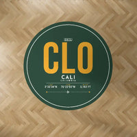 Thumbnail for Alfonso Bonilla Aragon International Airport (CLO) Carpets - Carpet Round - ID Tag - Dark Green