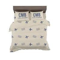 Thumbnail for Bandaranaike International Airport Colombo (CMB) Bedding Sets & Blankets - Bedding Set - Pattern - Beige