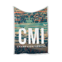 Thumbnail for University of Illinois Willard Airport (CMI) Bedding Sets & Blankets - Blanket - Scene