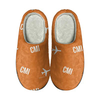 Thumbnail for University of Illinois Willard Airport (CMI) Slippers & Flip Flops - Slippers - Cotton - Pattern - Orange