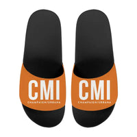 Thumbnail for University of Illinois Willard Airport (CMI) Slippers & Flip Flops - Slippers - Sport - Code - Orange