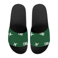 Thumbnail for University of Illinois Willard Airport (CMI) Slippers & Flip Flops - Slippers - Sport - Pattern - Green