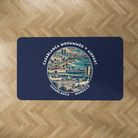 Thumbnail for Casablanca Mohammed V International Airport (CMN) Carpets - Carpet Rectangle - Badge - Dark Blue V2