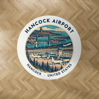 Thumbnail for Houghton County Memorial Airport (CMX) Carpets - Carpet Round - Badge - White V2
