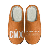 Thumbnail for Houghton County Memorial Airport (CMX) Slippers & Flip Flops - Slippers - Cotton - Code - Different - Orange