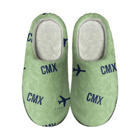 Thumbnail for Houghton County Memorial Airport (CMX) Slippers & Flip Flops - Slippers - Cotton - Pattern - Light Green