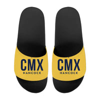 Thumbnail for Houghton County Memorial Airport (CMX) Slippers & Flip Flops - Slippers - Sport - Code - Yellow