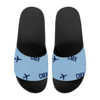Thumbnail for Houghton County Memorial Airport (CMX) Slippers & Flip Flops - Slippers - Sport - Pattern - Light Blue