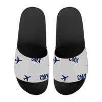 Thumbnail for Houghton County Memorial Airport (CMX) Slippers & Flip Flops - Slippers - Sport - Pattern - Light Gray