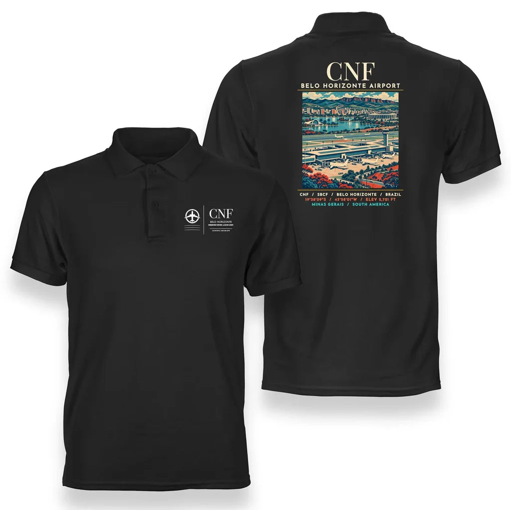 CNF - Poster - Double-Side Polo - Black
