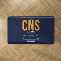 Thumbnail for Cairns Airport (CNS) Carpets - Carpet Rectangle - ID Tag + Name - Dark Blue V2